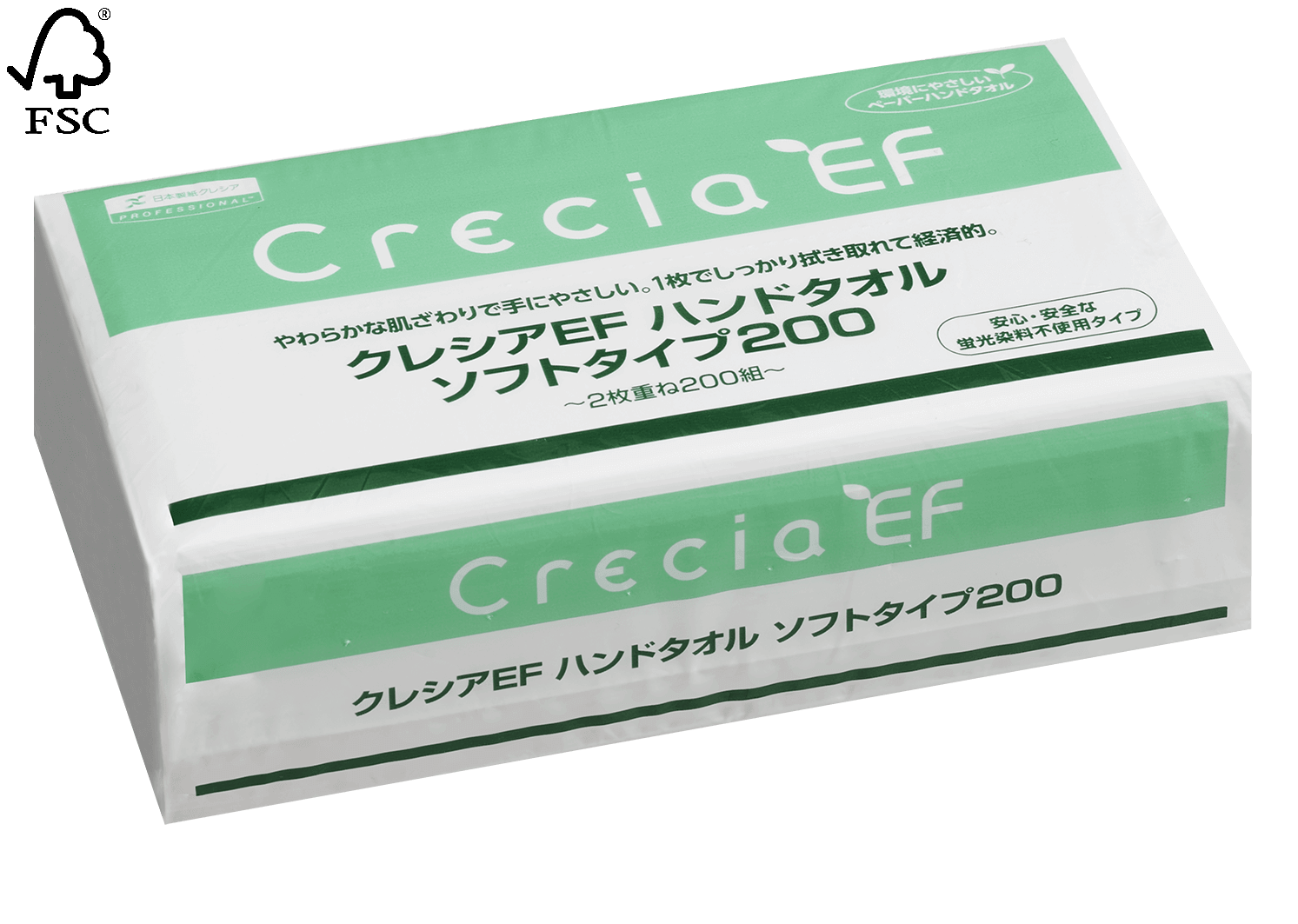 クレシアEF ハンドタオル ソフトタイプ200