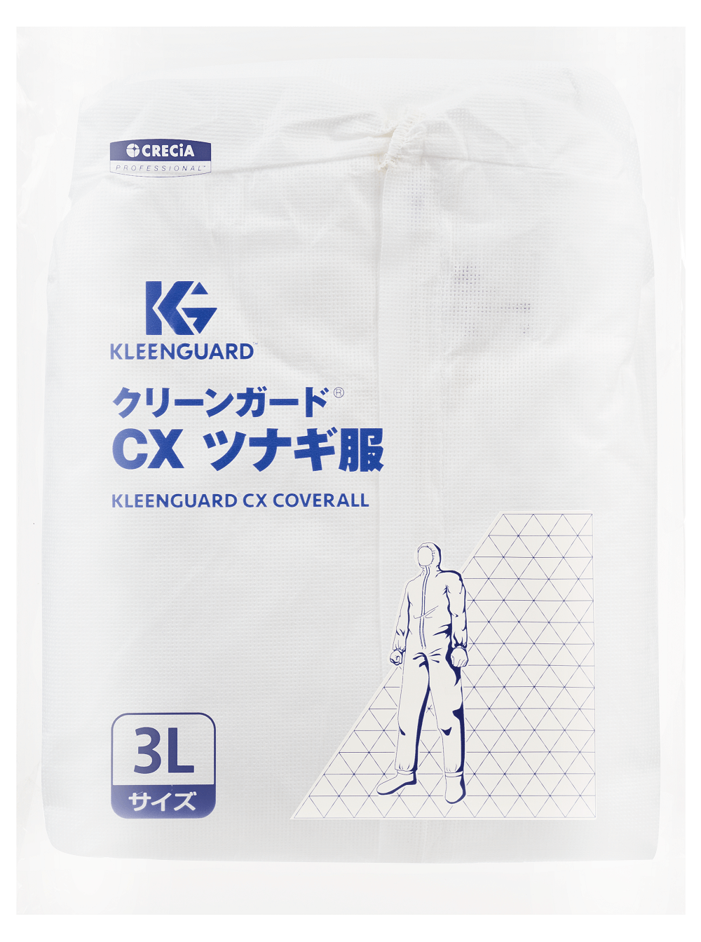 日本製紙クレシア クレシア クリーンガードＣＸ ツナギ服 ３Ｌサイズ 68230 【279-1552】